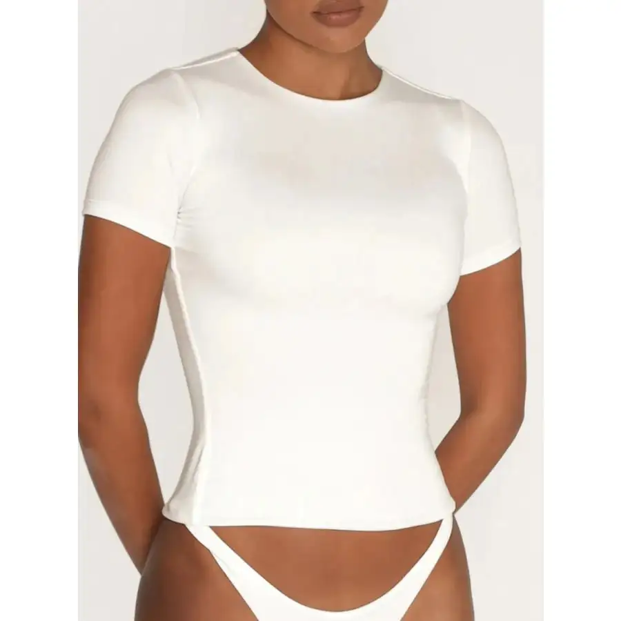 Women's Short-Sleeve Swim Top