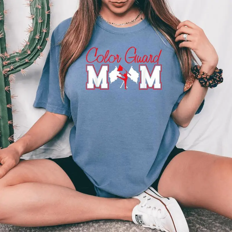 Winter Color Guard Color Guard Mom Women's Oversized Comfort T-Shirt