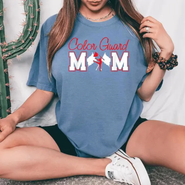 Winter Color Guard Color Guard Mom Women's Oversized Comfort T-Shirt