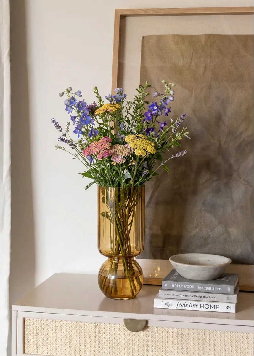 Pedestal Glass Vase Medium