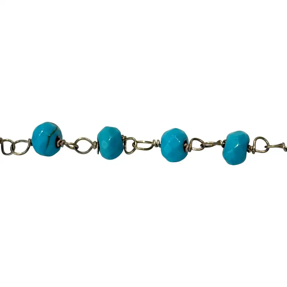 Adjustable Chain Gemstone -Plated Bracelet