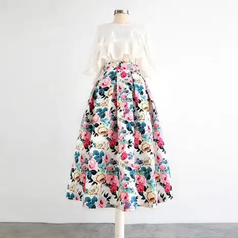 Textured Carry High Waist Skirt