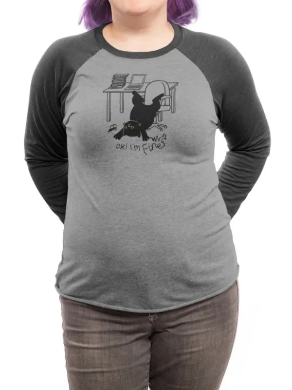 Funny Office Cat Print T-Shirt