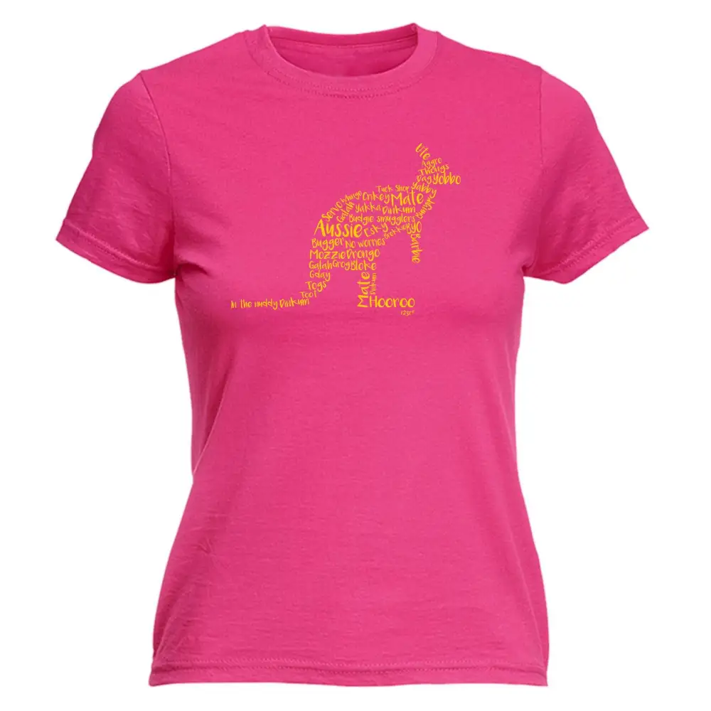 Kangaroo Slang Graphic Fitted Tee