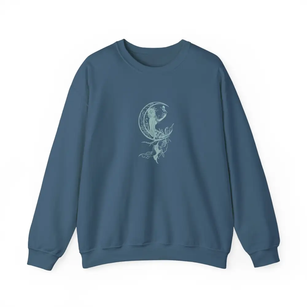 Mermaid Moon Graphic Crewneck Sweatshirt