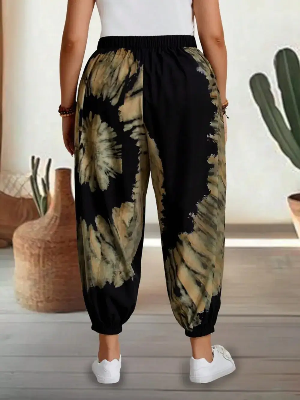 Tie Detail High Waist Pants