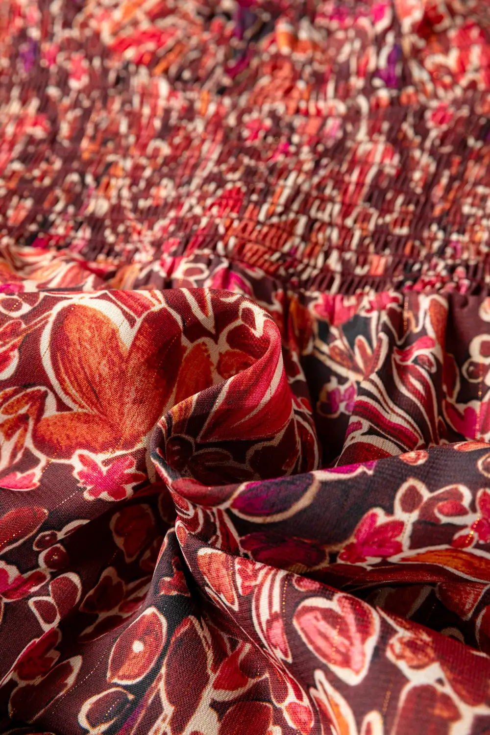 Floral Printed High Neck Mini Dress