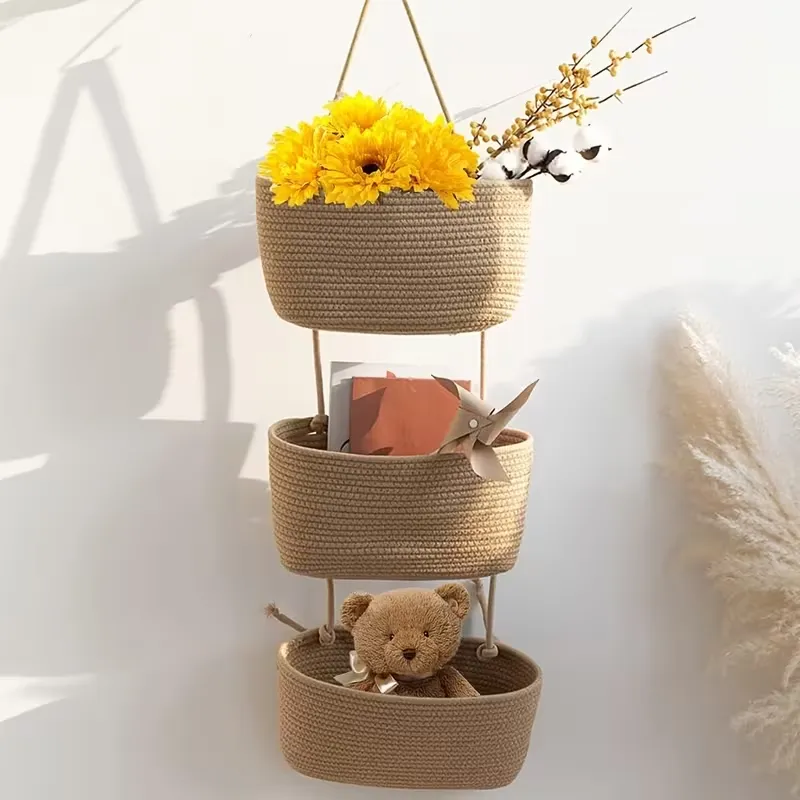 Boho Hanging Storage Basket