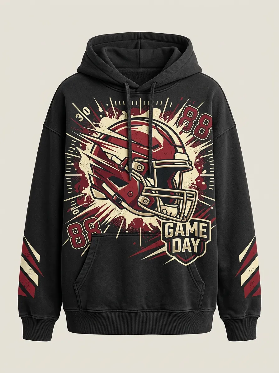 Women's Snap Classic Football Hoodie