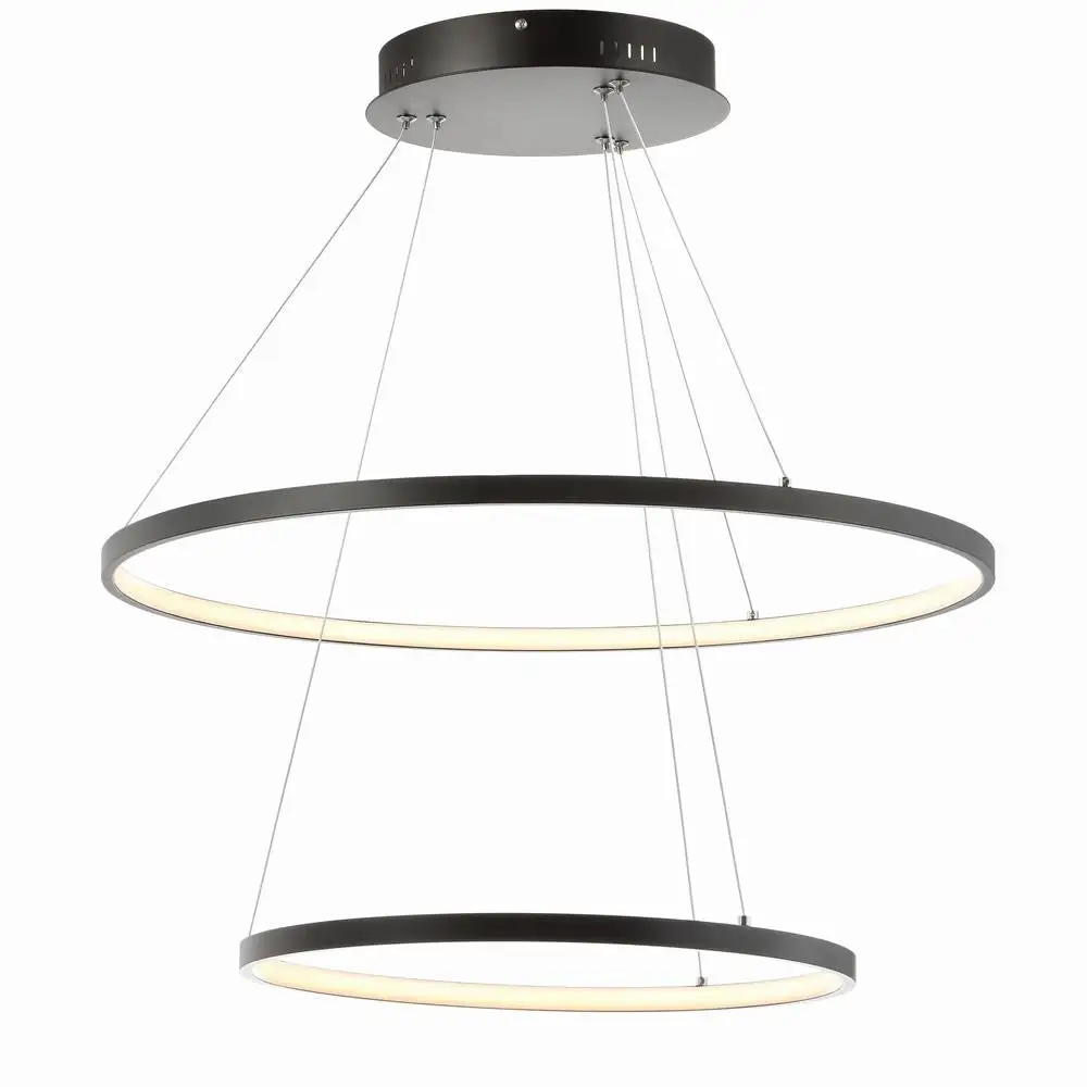 Round Integrated LED Metal Pendant 24 Inch
