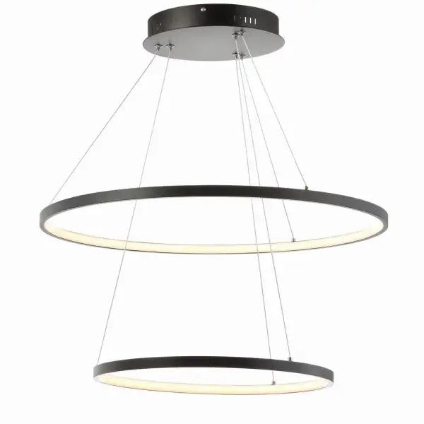 Round Integrated LED Metal Pendant 24 Inch