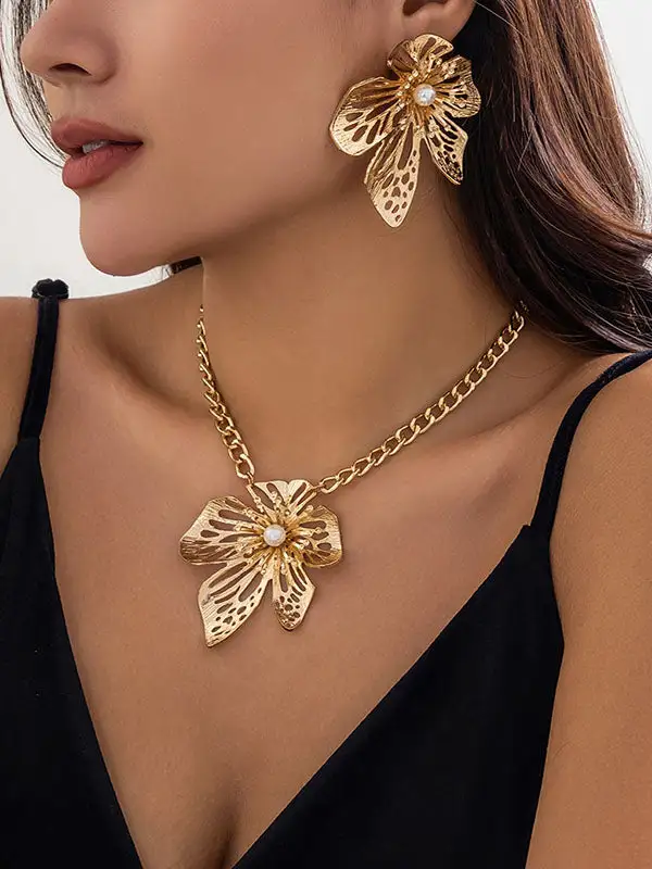 Sculptural Celestial Accent Earrings
