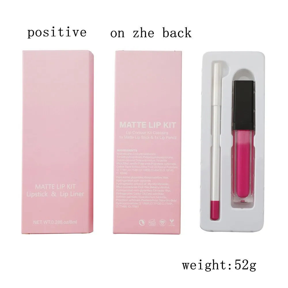 Water Resistant Lip Liner Pencil Set
