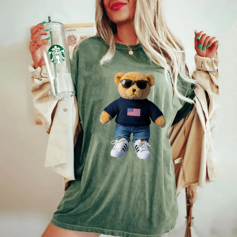 Cool Teddy Bear For Boys And Girls Women's Oversized Comfort T-Shirt