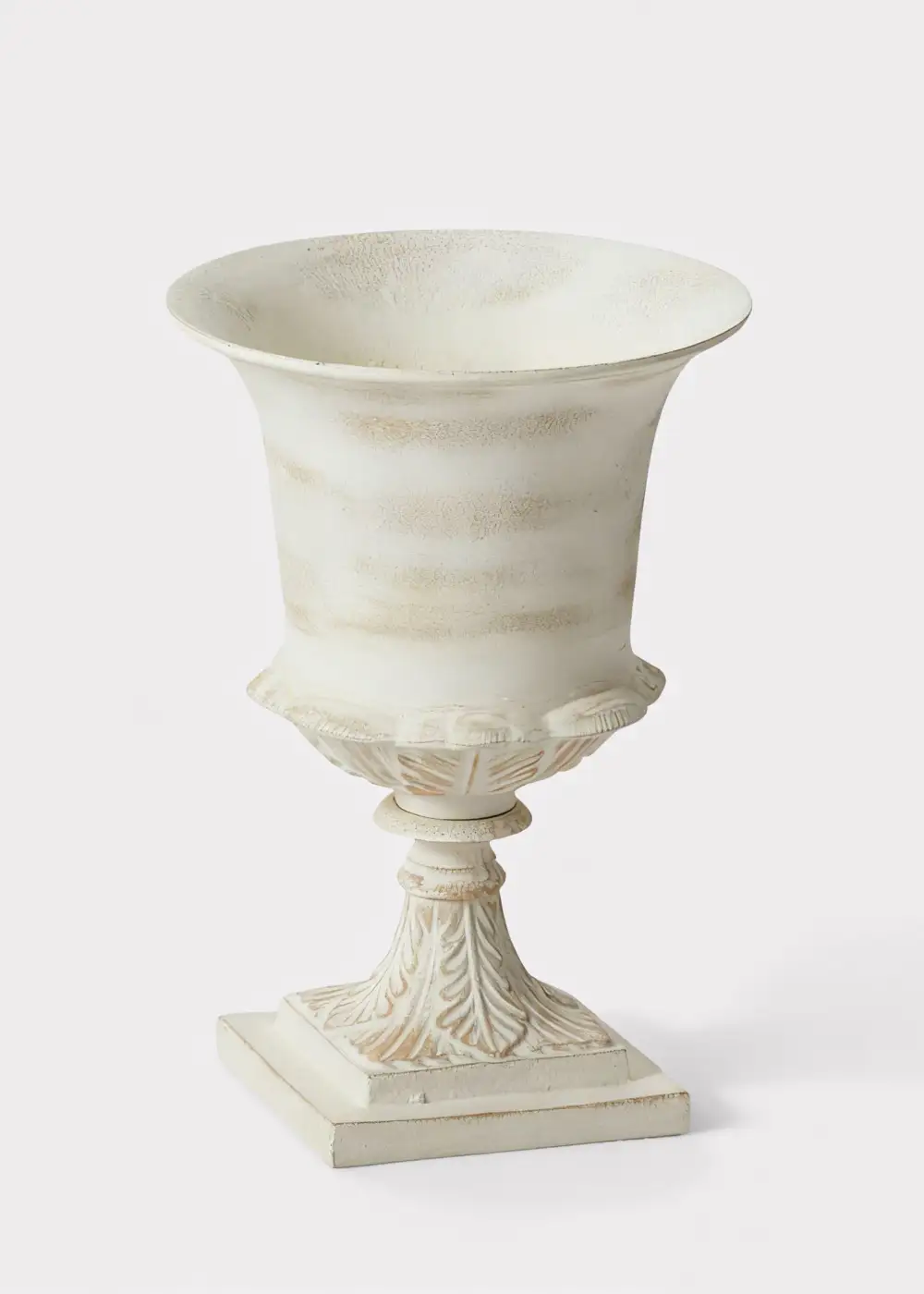 Distressed Metal Urn Vase
