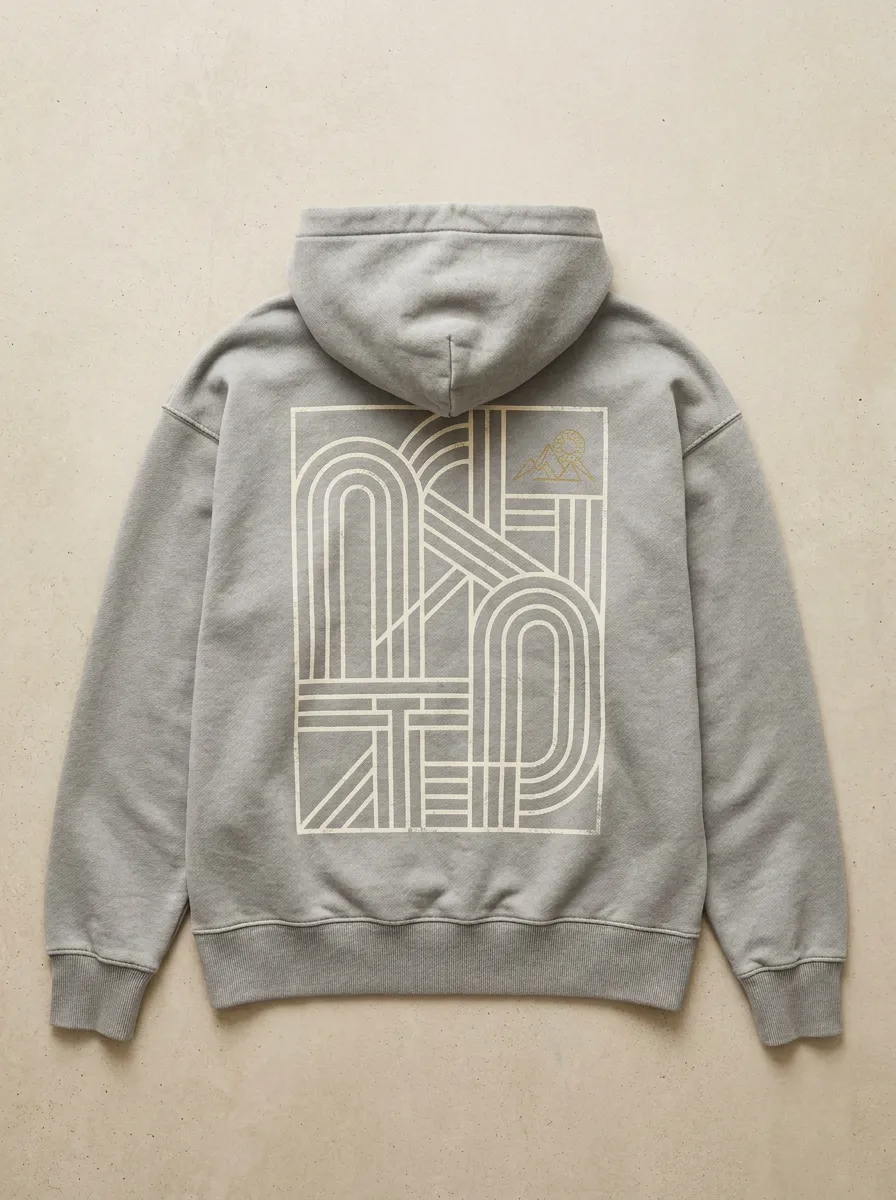 Geometric Mountain Hoodie