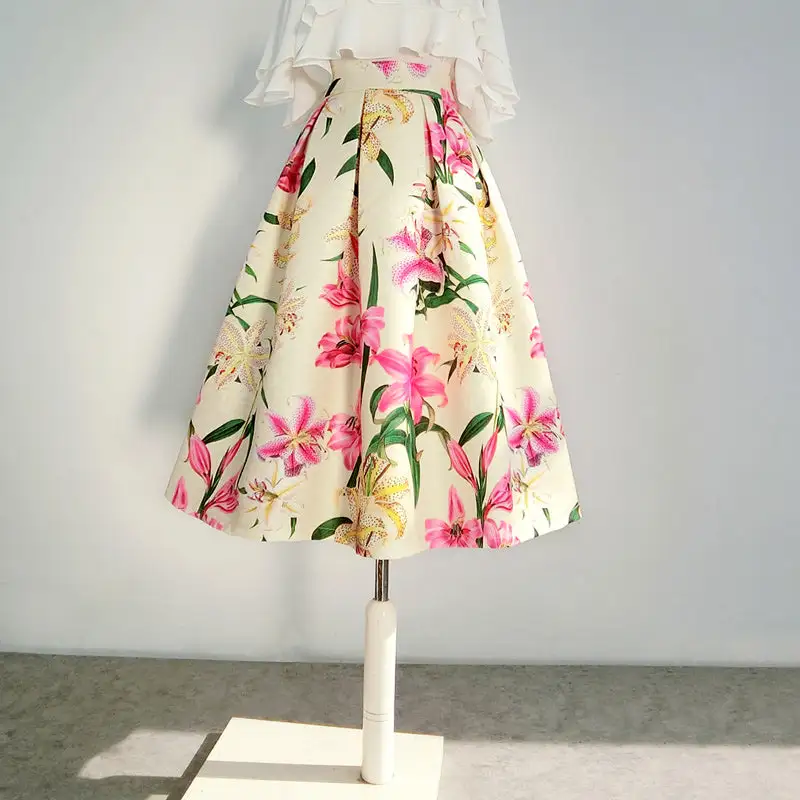 Modern Weekend Everyday Casual Floral Skirt