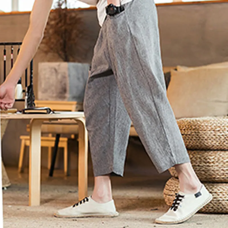 Drawstring Elastic Waist Pants
