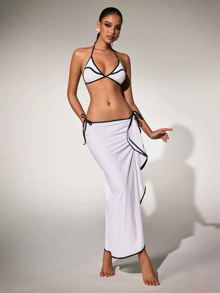 Liliana Ruffle Bikini Three Piece Set