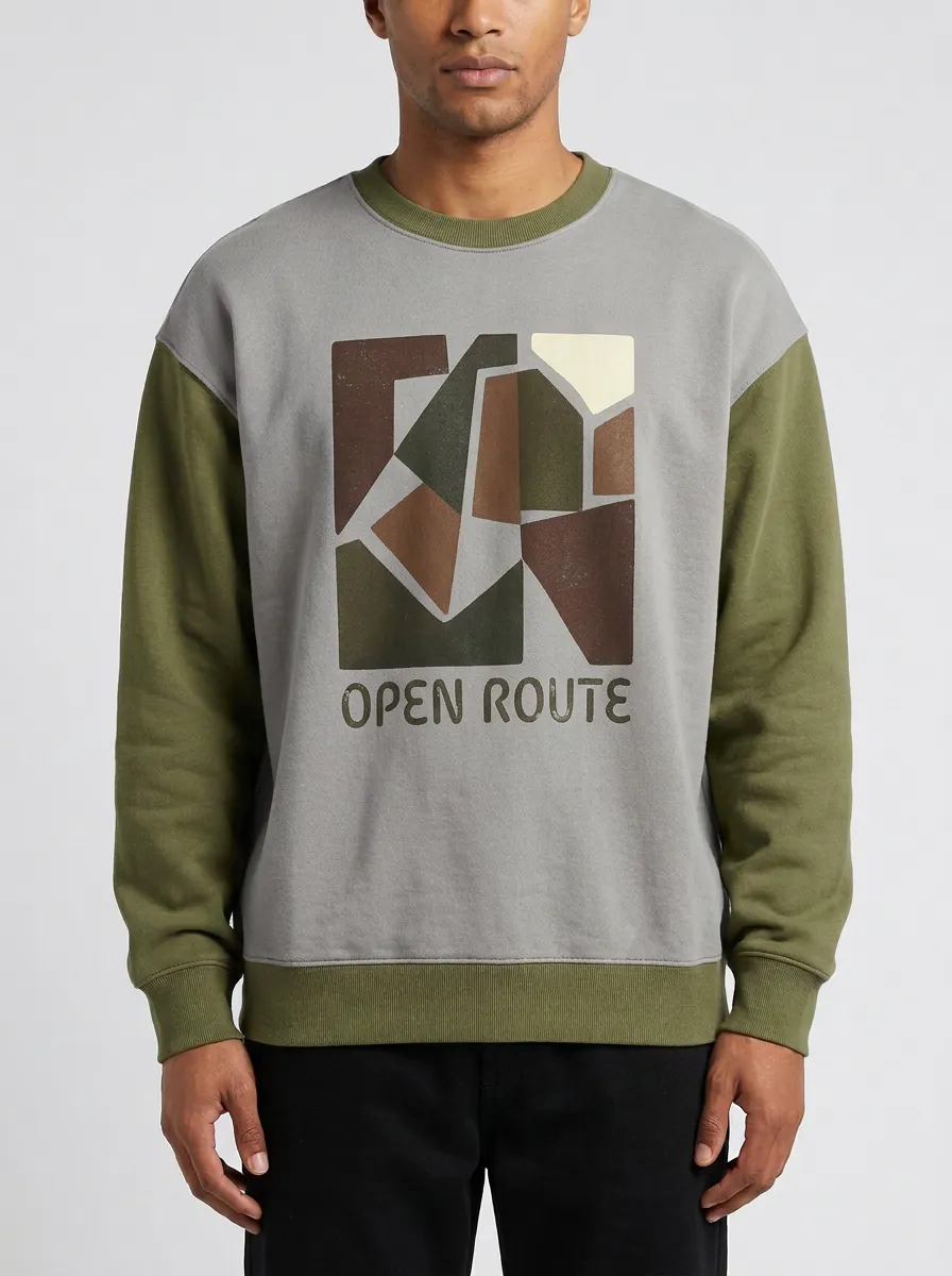 Open Route Geometric Hoodie