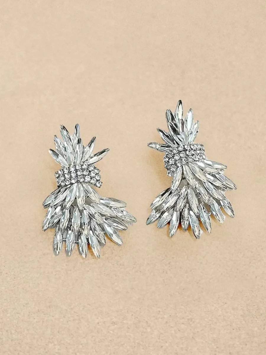 Gabrielle Marquise Cut Crystal Earrings
