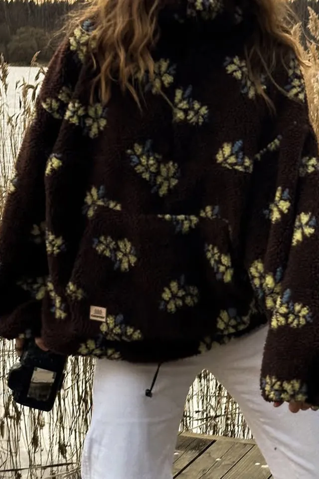 Stand-Collar Oversized Loose Jacket