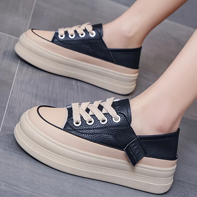 Platform Low Lace Up Sneakers