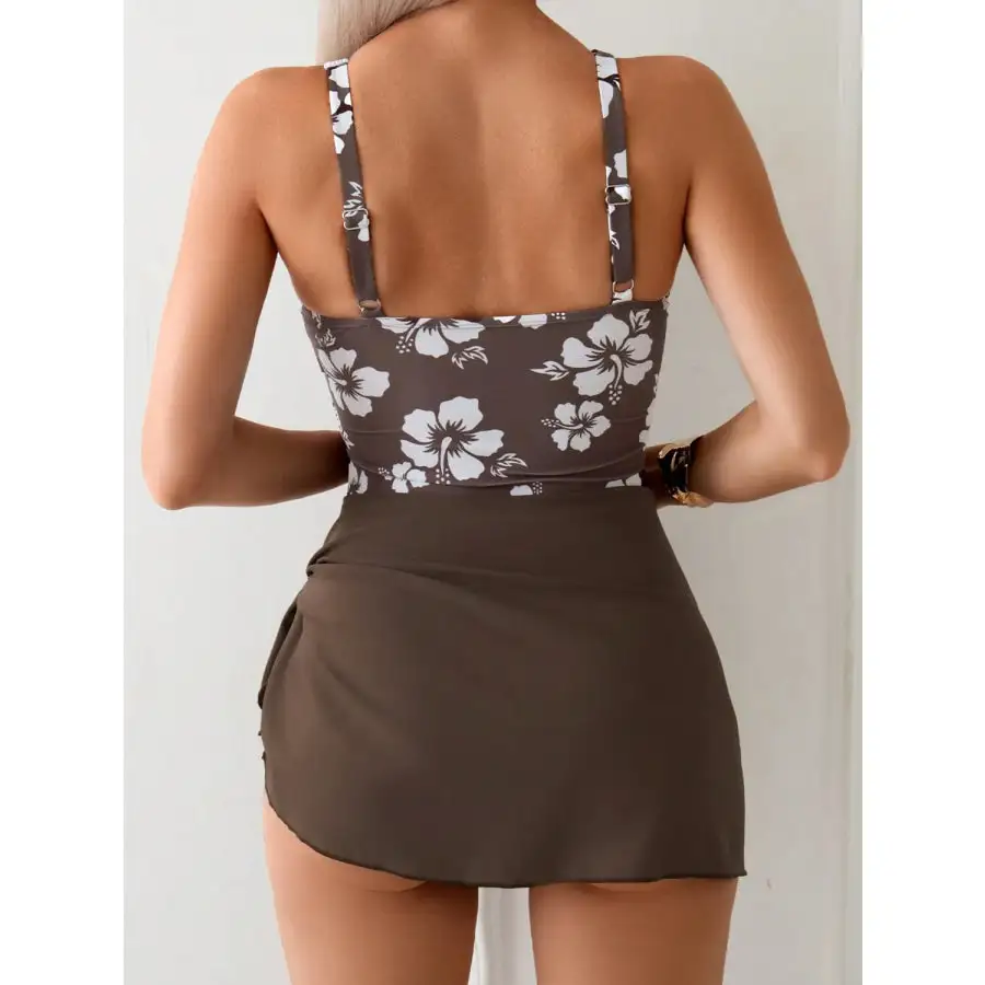 Women's Scoop-Neck Printed Swimsuit