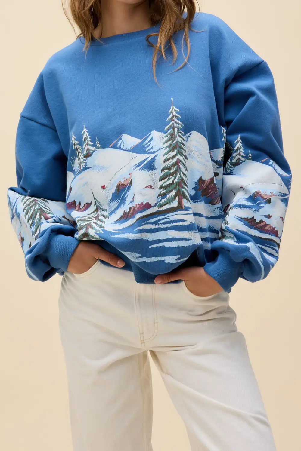 Graphic Oversized Boxy Sweatshirt