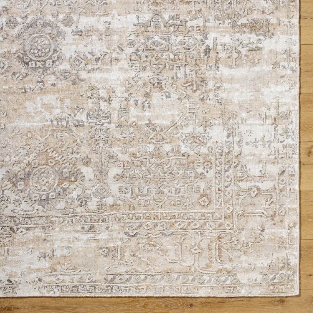 Handmade Viscose Rectangular Carpet