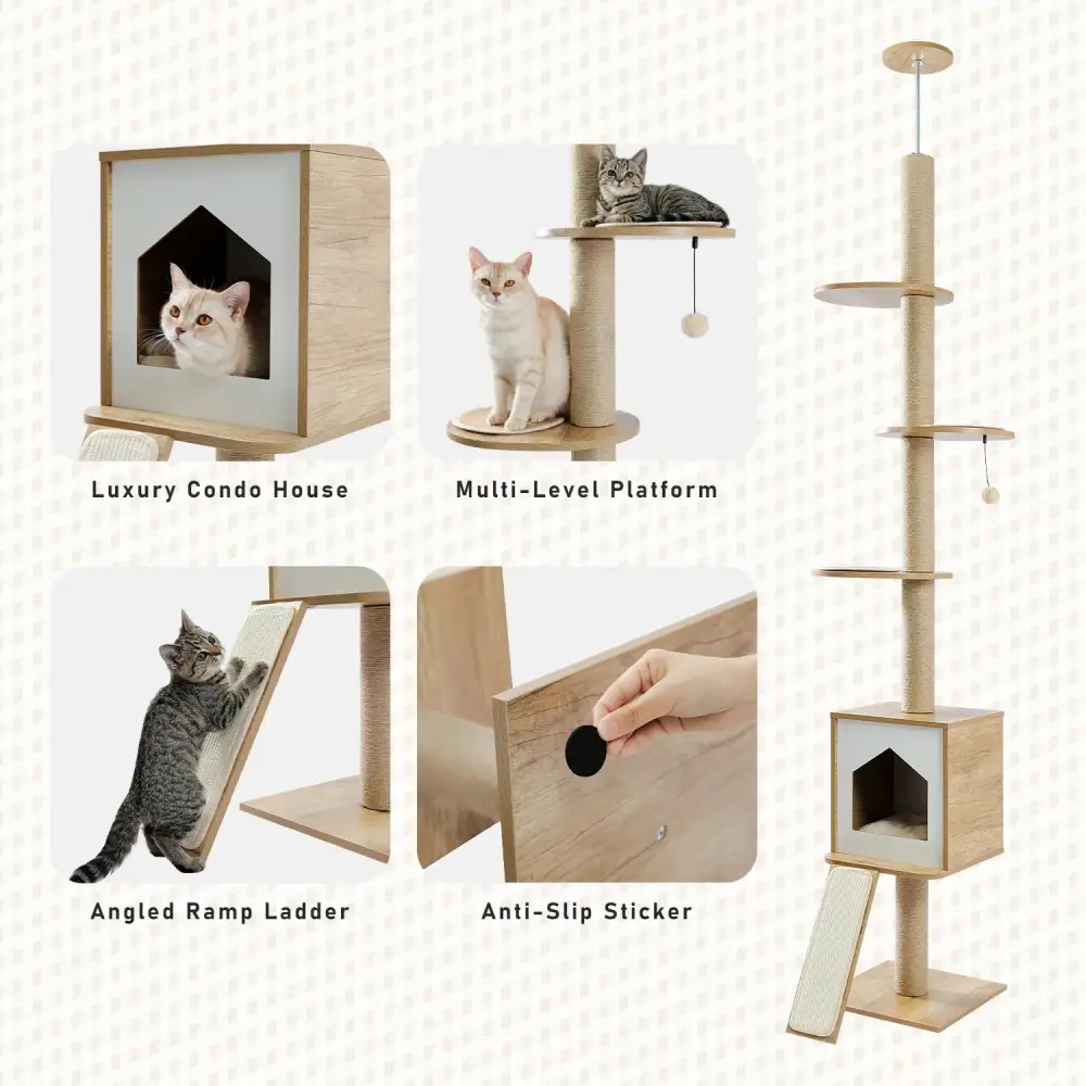 Indoor Pet Activity Tower Cat Tree