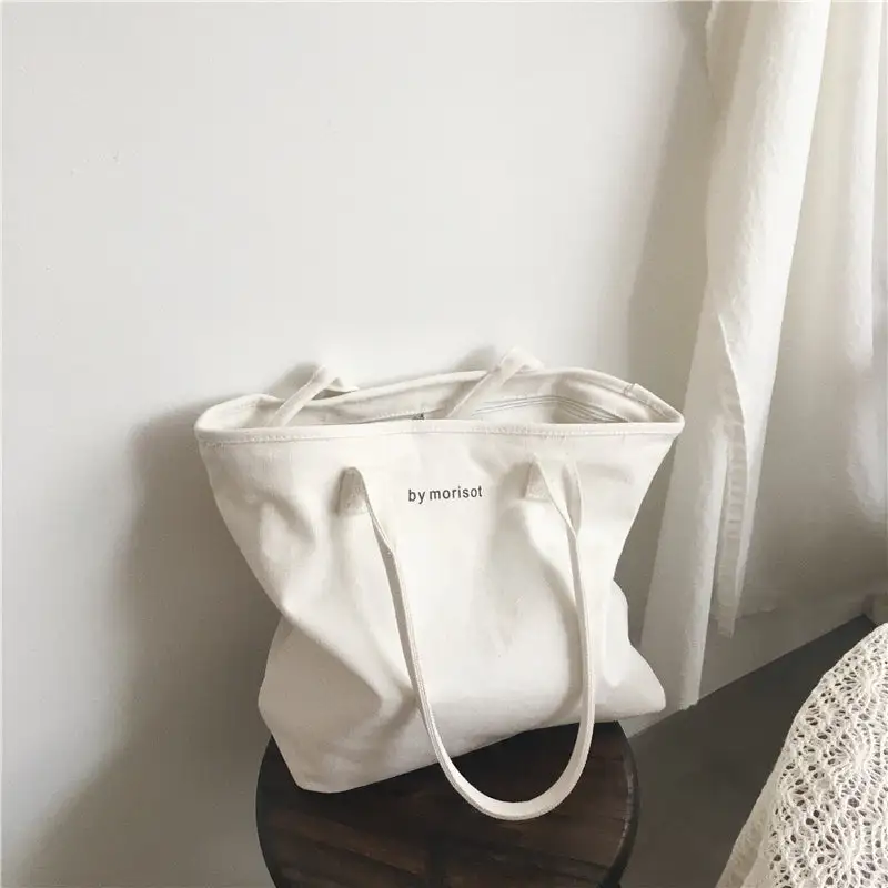 Minimal Utility Canvas Tote Bag