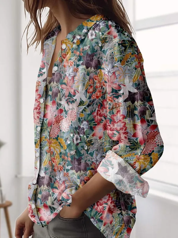 Vintage Garden Floral Shirt