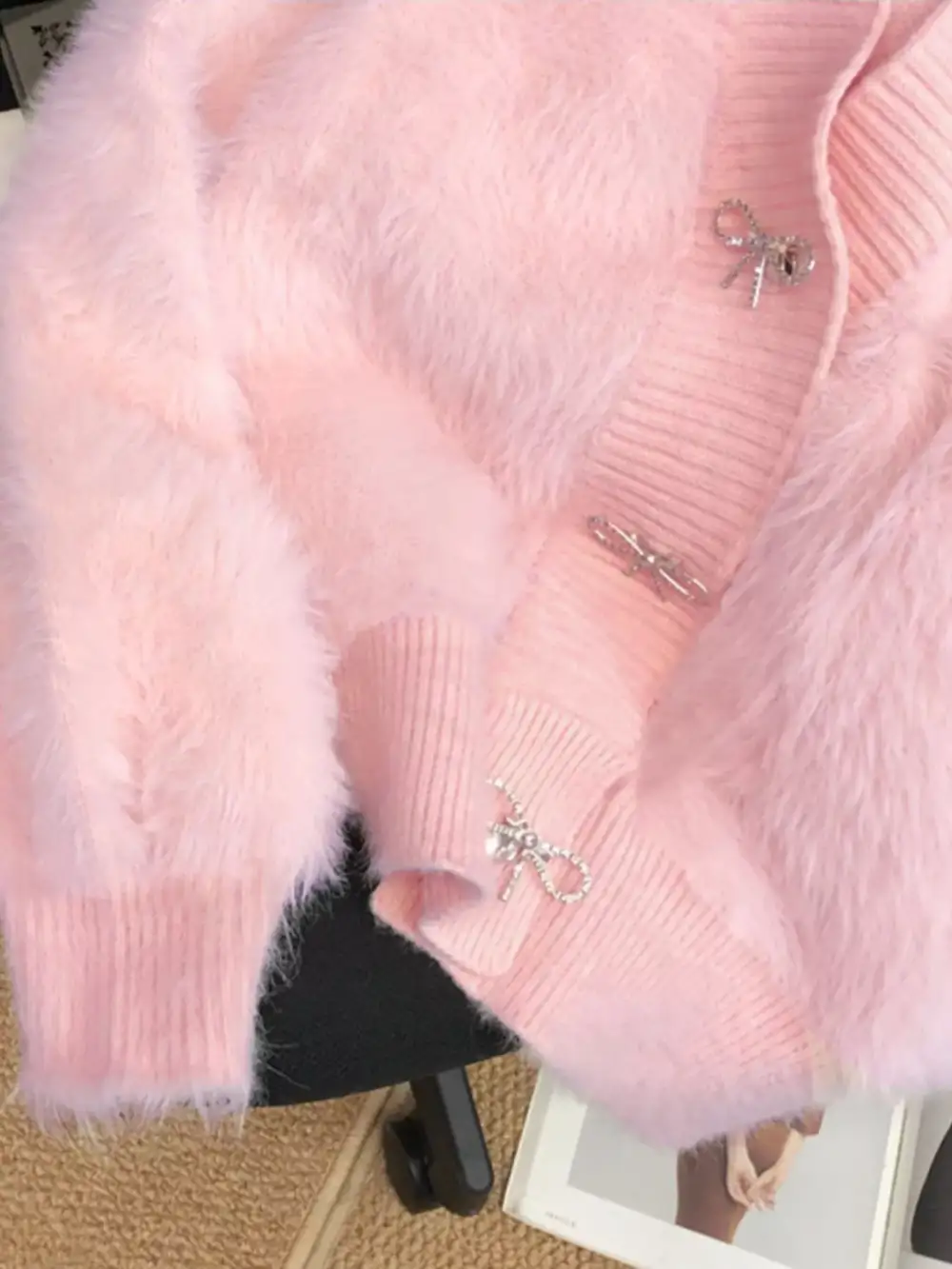 Button Up Fuzzy Cardigan