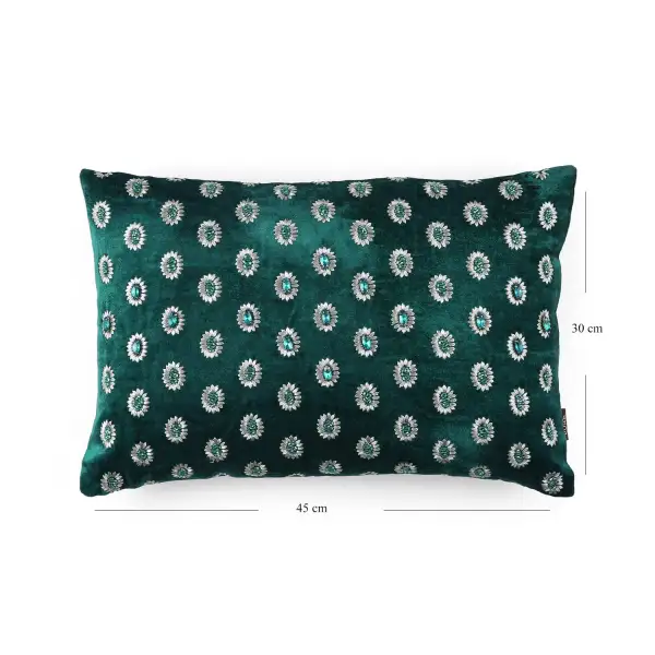Emerald Accent Rectangular Cushion Cover