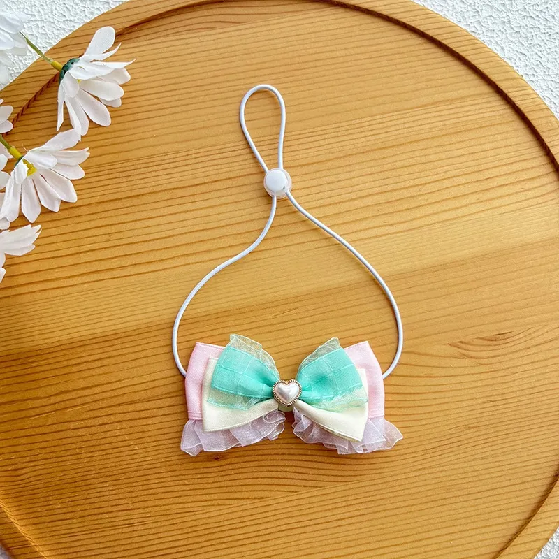 Lace Heart Pet Bow Collar