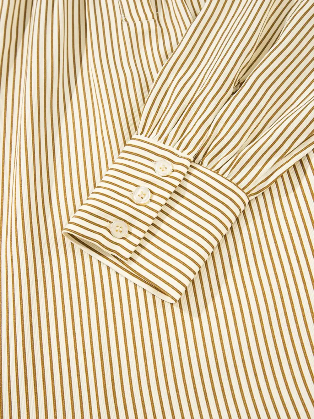 Striped Long Sleeve Collared Mini Dress