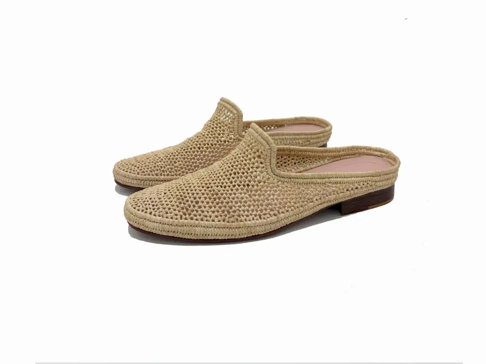 Fine Weave Slip On Slippers