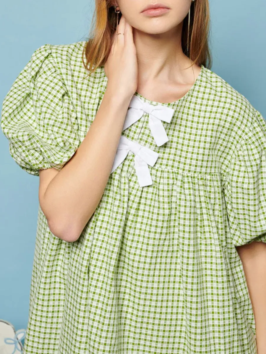 Gingham Mini Dress