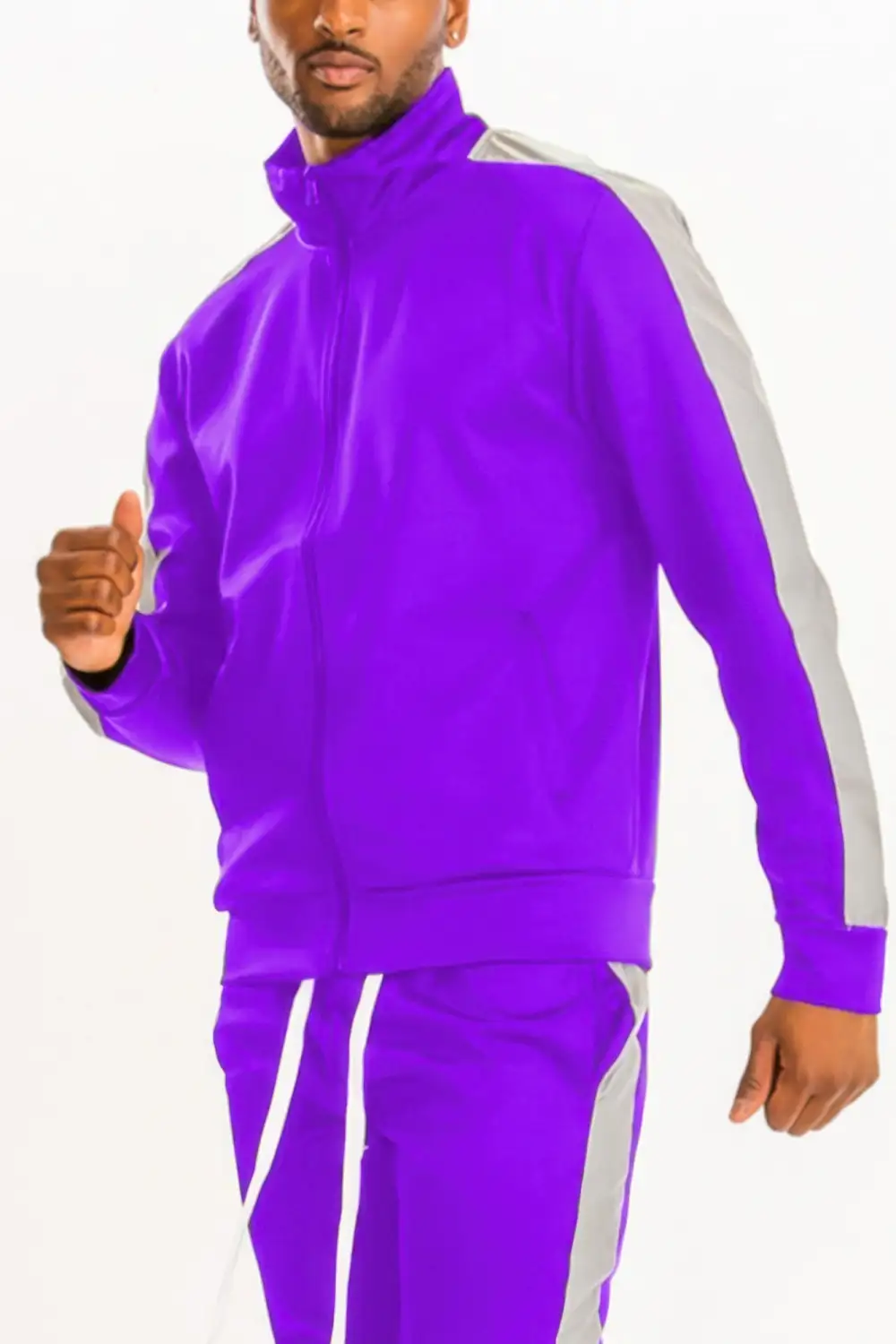 Single Stripe Track Jacket Athletic Style
