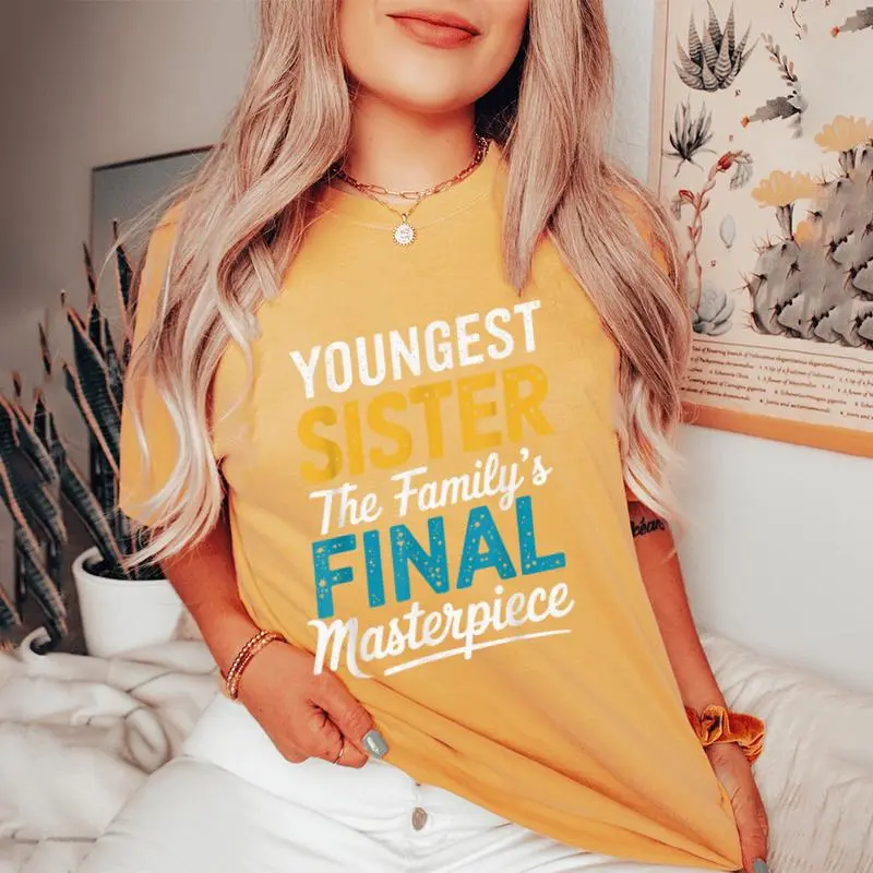 Youngest Sister Youngest Child Women's Oversized Comfort T-Shirt