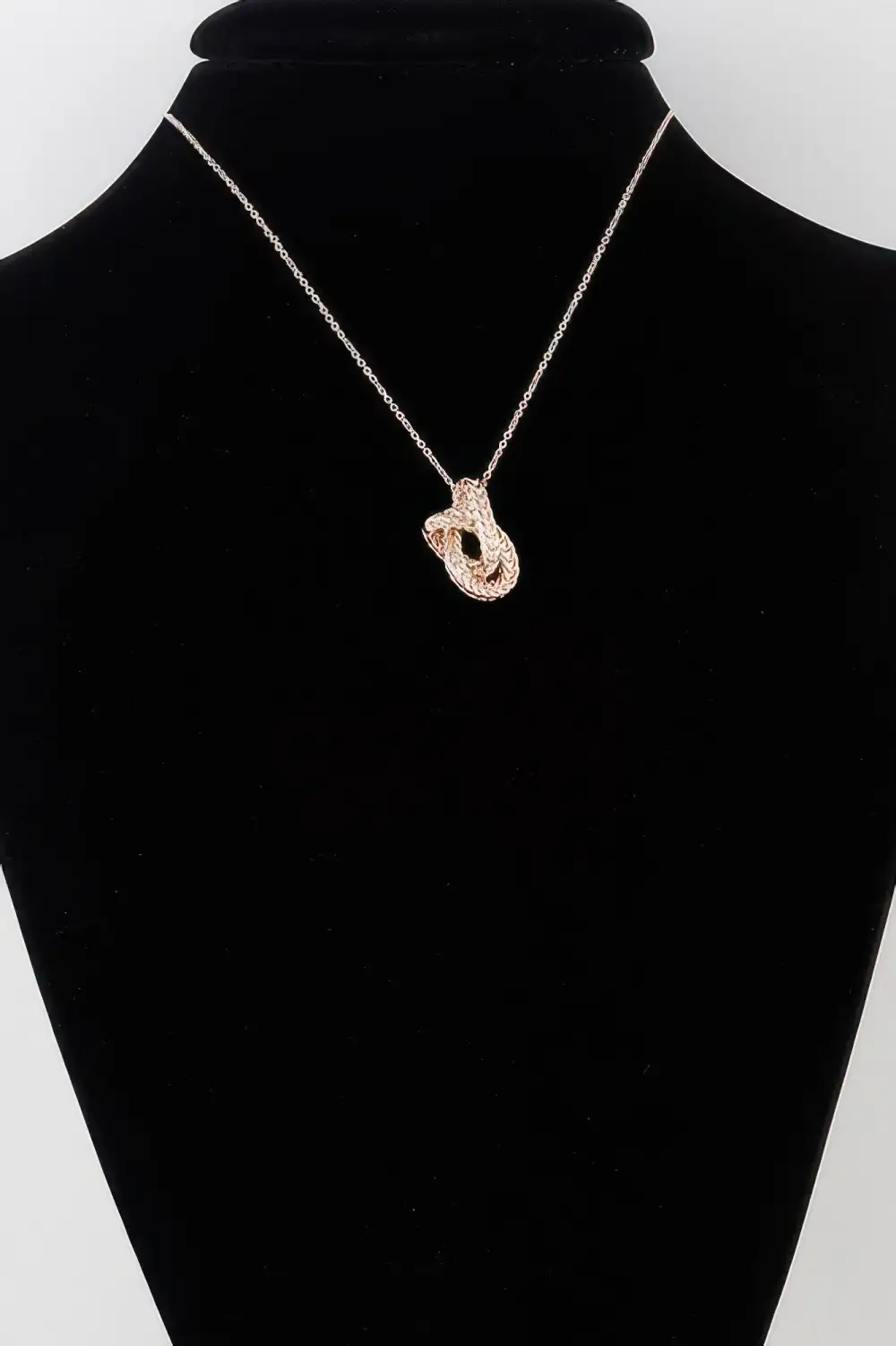 Interwoven Braided Pendant Necklace