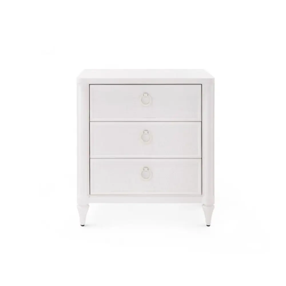 Lacquered Wood Side Table