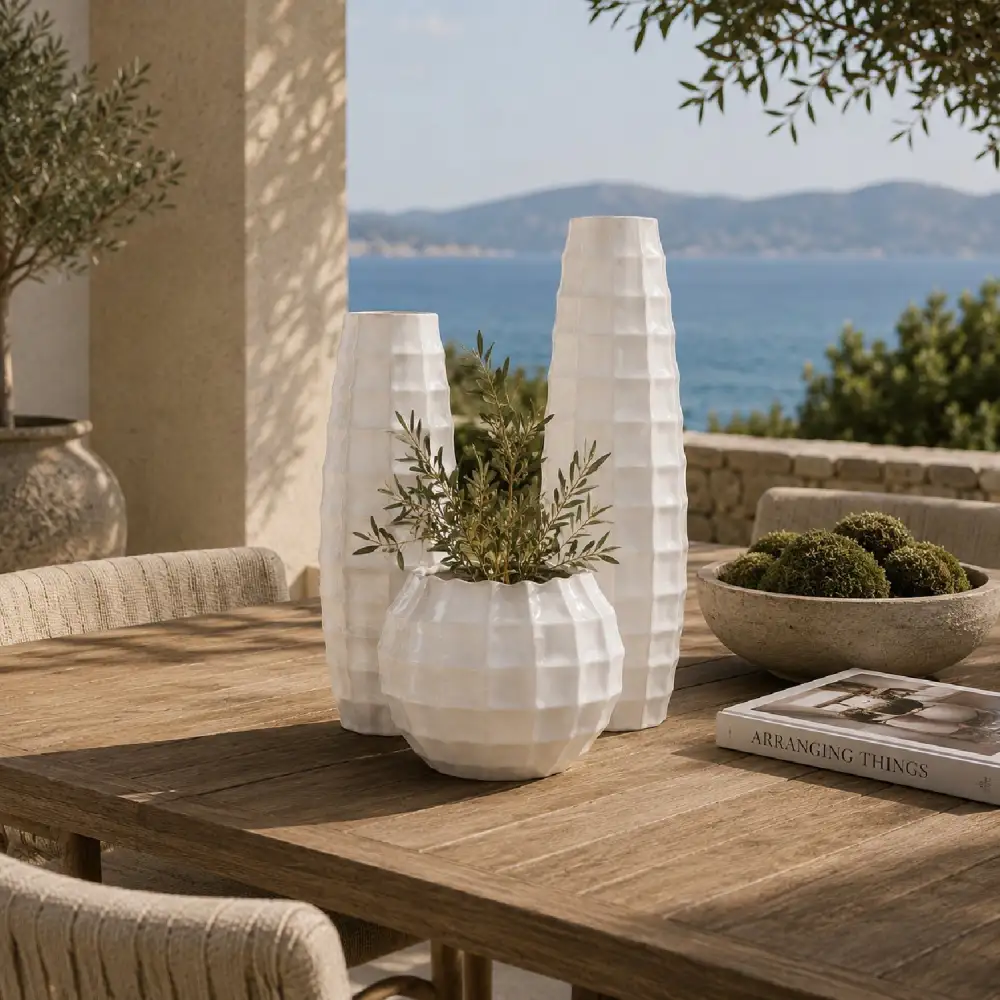 Glazed Ceramic Outdoor Vases