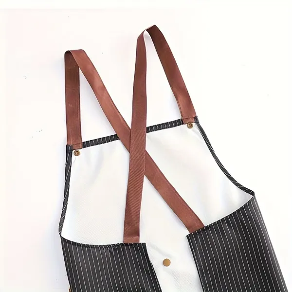 Striped Crossback Kitchen Apron