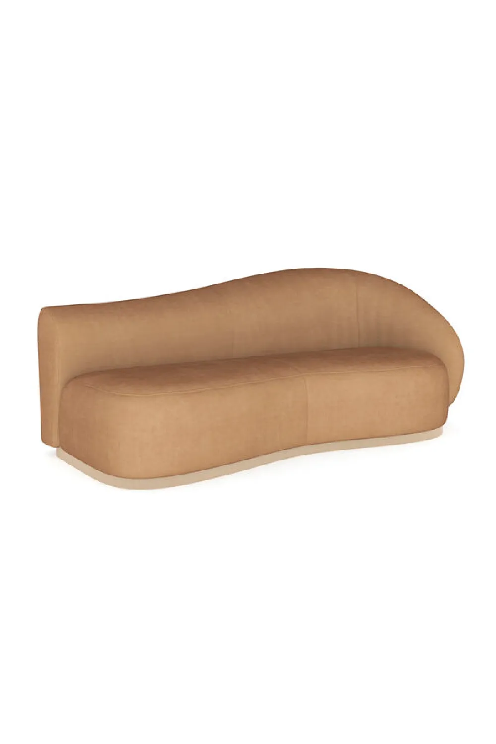 Serpentine Velvet Sofa