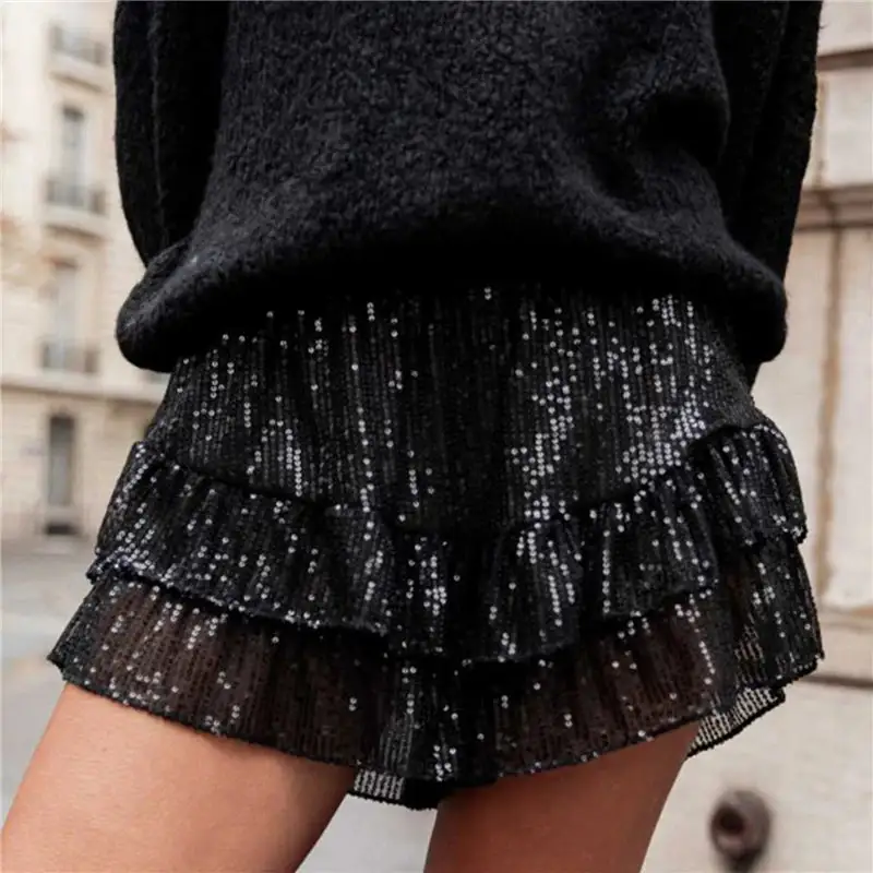 Refined Ruffled Shorts