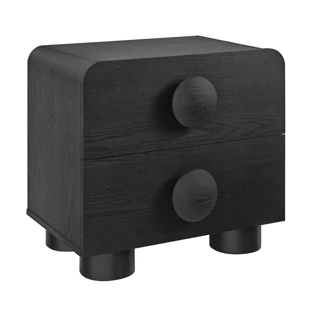 Modern Two Drawer Nightstand