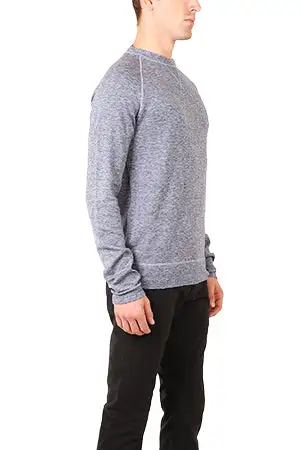 Long Sleeve Crewneck Wool Hoodie