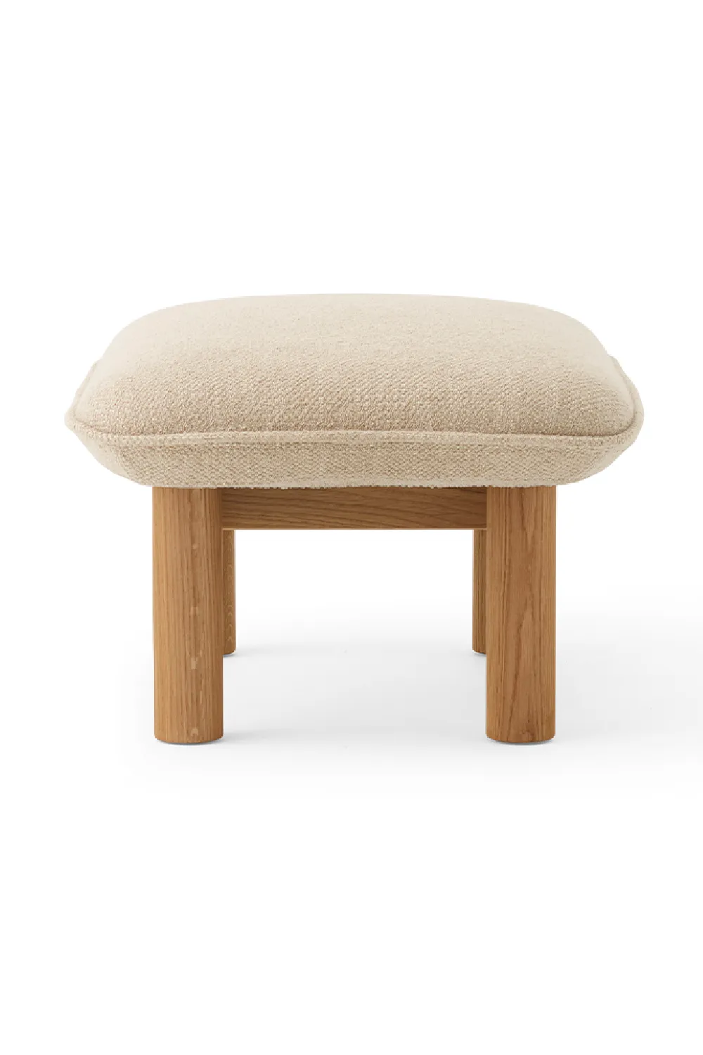 Cushioned Wooden Ottoman